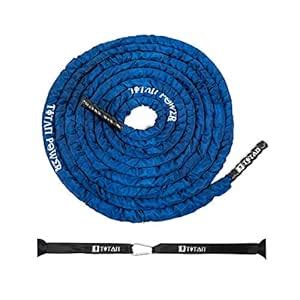 Titan Battle Ropes with Protective Cover Sleeve | Reinforced Anchor ...