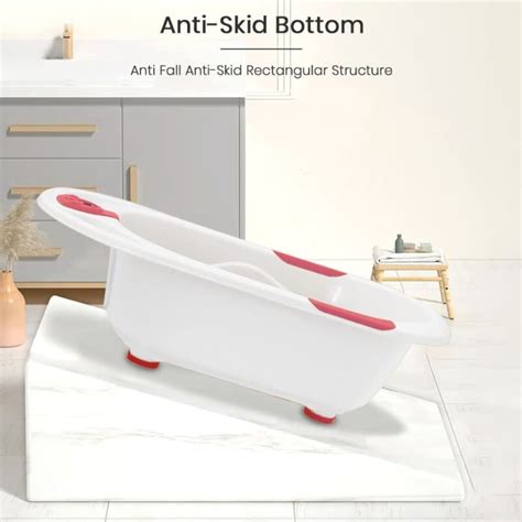 Infant Bath Tub with Temperature Sensor and Wheels