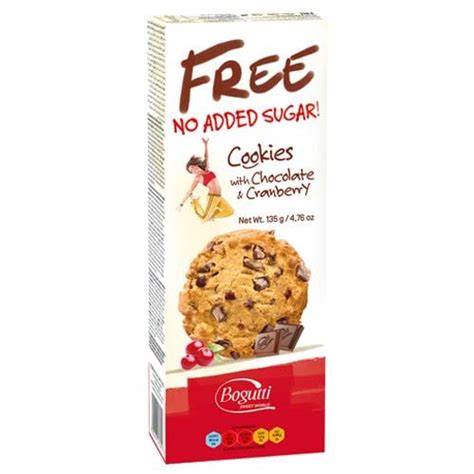 Bogutti Cookies with Chocolate & Cranberry, No Added Sugar, 135 g ...