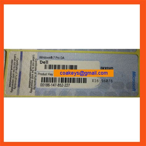 Image result for Windows 7 Pro COA Sticker