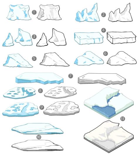 Entry #181 by Salekin0007 for Ice Types Illustration in Two Styles ...