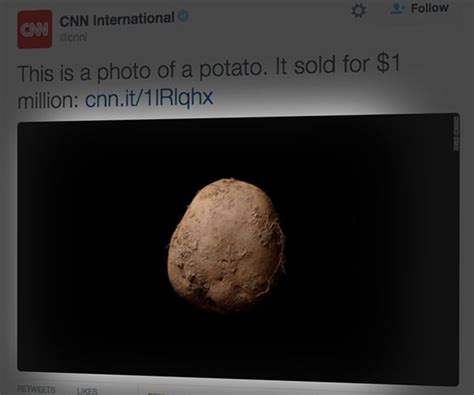Kevin Abosch's Potato Photo, Just an Irish Spud, Fetches $1M | Newsmax.com