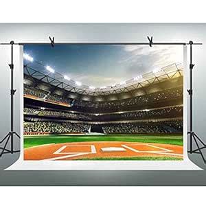 FHZON 10x7ft High-end Baseball Stadium Photography Backdrop Ballpark ...