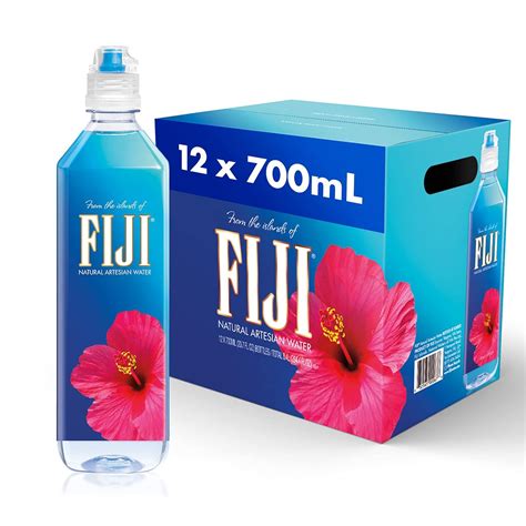 Amazon.com: FIJI Natural Artesian Bottled Water 700 mL / 23.7 Fl Ounce ...