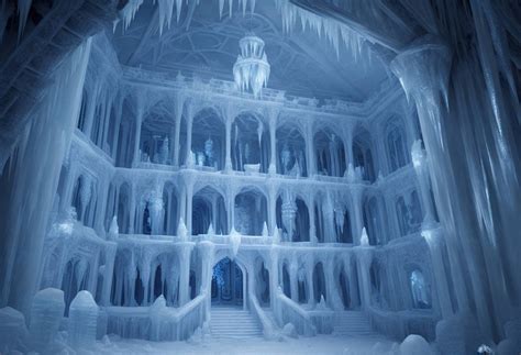 interior of an ice castle by HShadowarts on DeviantArt