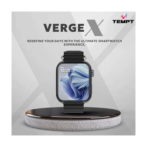 TEMPT Verge X Smart Watch, Bluetooth Calling, Always On Display, Wirel