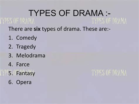 Types of drama | PPTX