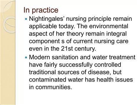 Florence nightingale nursing theory | PPT