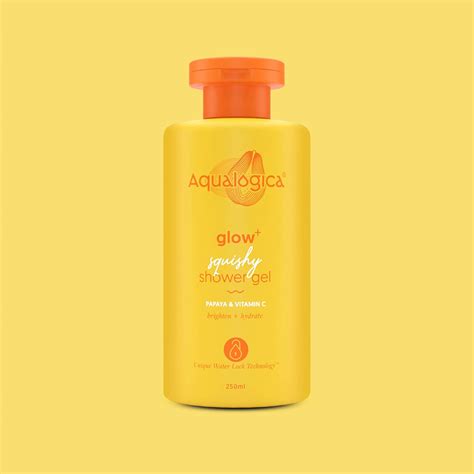 Aqualogica Glow+ Squishy Shower Gel | Papaya and Vitamin C Body India ...