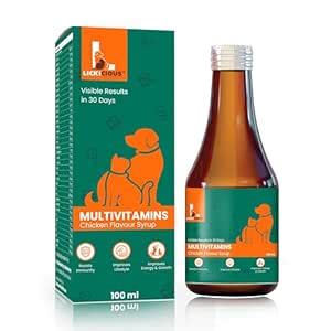 LICKICIOUS Multivitamin Syrup for Dogs & Cats 100ml | 36 Active ...