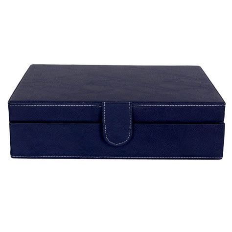 10 Slots Elegant Watch Organizer Box With Plain PU Leather Finish ...