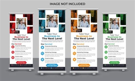 Corporate modern business roll up banner design standee pull up signage ...