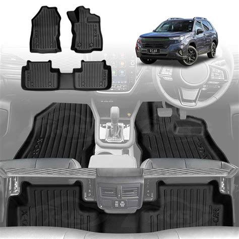 3D Floor Mats for Subaru Forester 6th Gen 2025-Onwards All-Weather Car ...