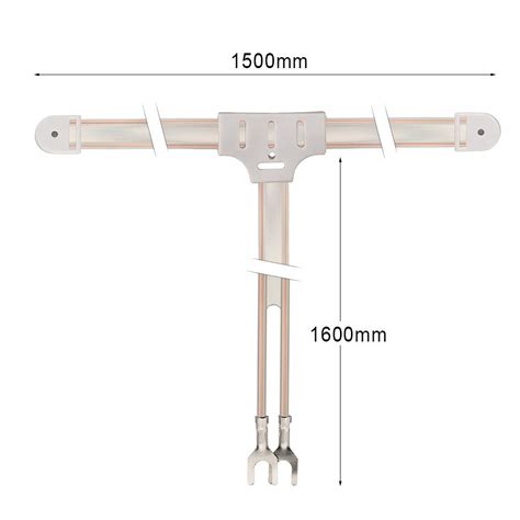 Bingfu FM Dipole Antenna 300 Ohm FM Antenna with 2 Pin Bare Wire Twin ...