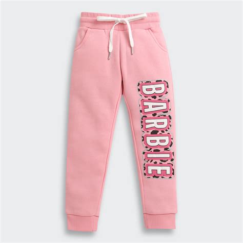 Barbie Pink Logo Joggers for Girls | Trendy Kids Casual Wear | Kids ...