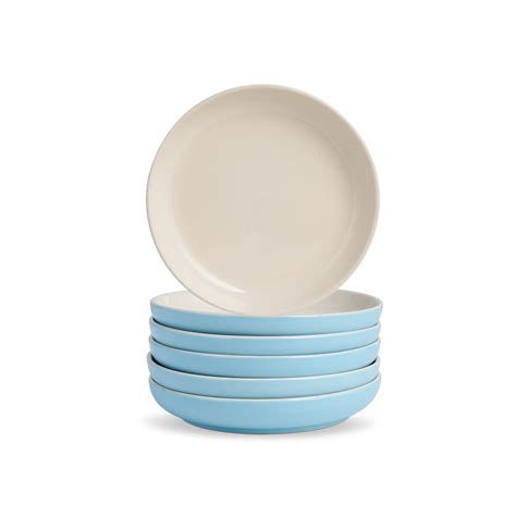 Ceramic Plate Set | Slow Collection | 6 Pieces | Sky Blue