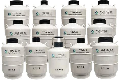 35 Liters Cryogenic Dewar Flask Yds35-125 Liquid Nitrogen Container For Sheep Goat Cattle Bovine ...