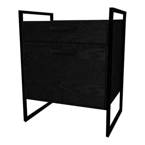 This product incorporates a metal frame that is adorned with a wood ve ...