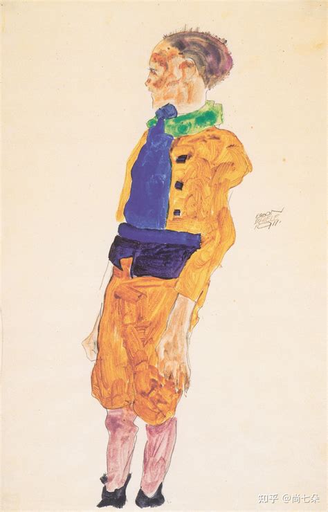 埃贡·席勒 表现主义油画资源美术资料绘画素材高清图片保存第二组 - 知乎