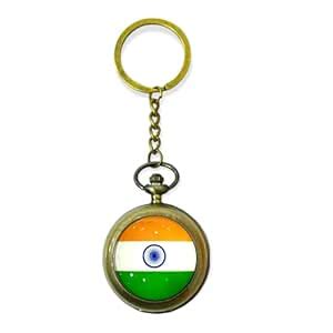 AUGEN Premium Pocket Watch Metal Keychain India Retro Vintage for ...
