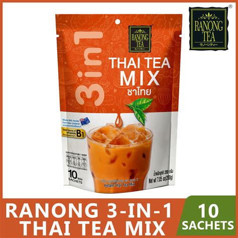 Ranong Tea 3 in 1 Thai Tea Mix (10 sachets) | Lazada PH