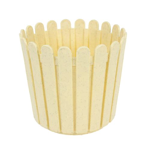 Buy 6" French Round Plastic pots (Marble Beige) Online — Wonderland ...