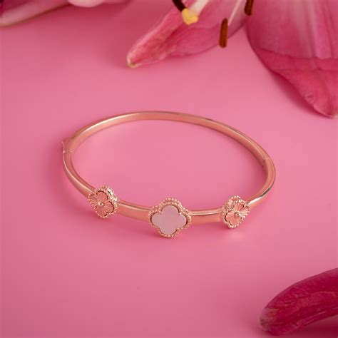 Rose Gold Kada | Rose Gold Plated Silver Kada for Women – Ishna
