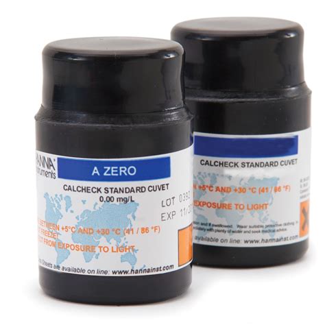 Hanna Instruments HI96720-11 CAL CHECK Calcium Cuvette Set, For Calcium ...