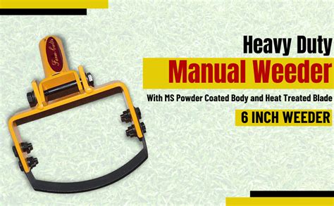 Farm-Cult Heavy Duty Manual Weeder with MS Powder Coated Body and Heat ...