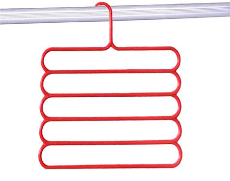 Kuber Industries Multi-Purpose 5 Layer Pants Clothes Hanger Wardrobe ...