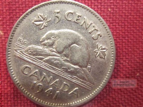 Canada 1941 Five Cent Canadian Nickel 5cent Piece