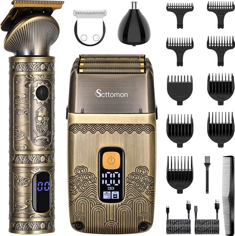 Scttomon T-Blade Hair Trimmers & Electric Shavers for Men Foil Shaver ...
