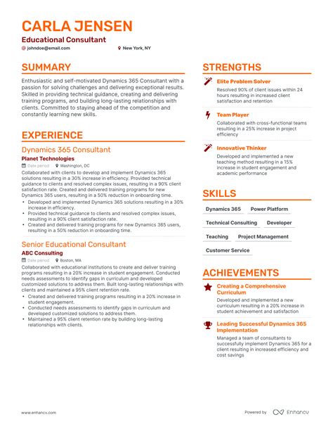 5 Educational Consultant Resume Examples & Guide for 2024
