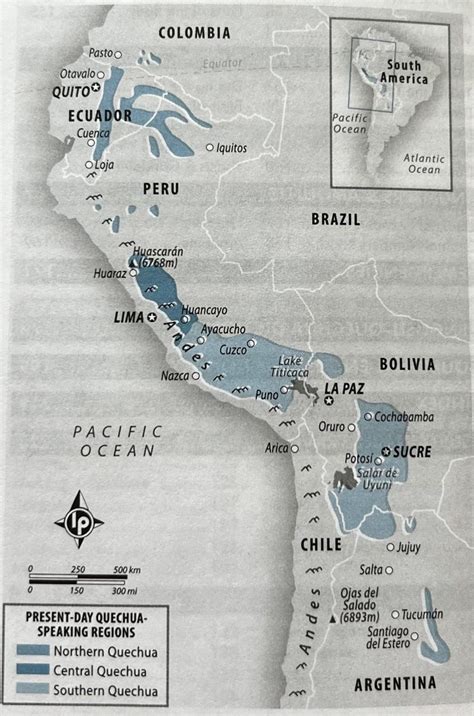 Quechua Map Quechua, Language Of The Incas