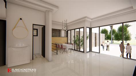 Desain Restoran Tropis Modern Dan Cafe Tanbassa Depok 15 X 35 M | ELANO ...