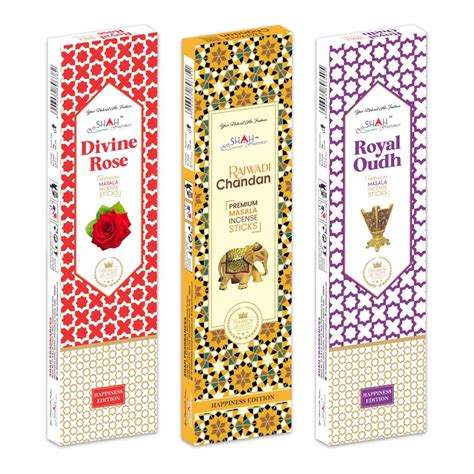 Shah Fragrances Premium Masala Incense Sticks (Pack of 3 x 50g ...