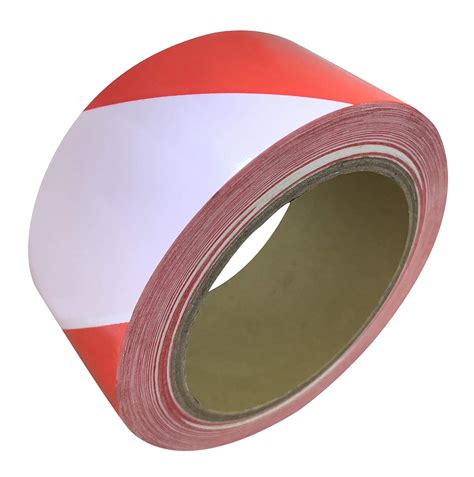 1.9-Inch by 150 Feet Red and White Barricade Caution Tape Hazard ...
