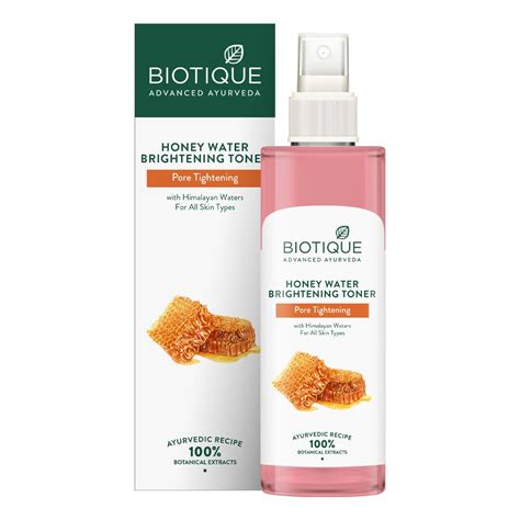Buy Biotique Honey Water Pore Tightening Brightening Toner with ...