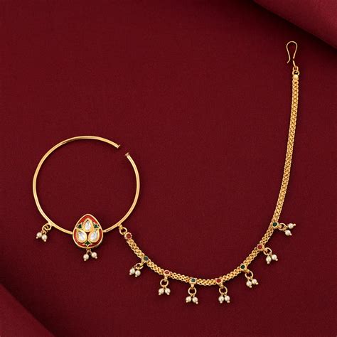 Buy Stylish Bridal Nath Online in India - Rebaari