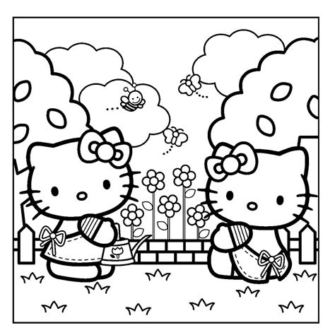 Hello Kitty Colouring Pages, Cartoon Coloring Pages, Coloring Book Art ...