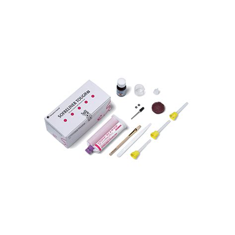 Tokuyama Sofreliner Tough Kit (Soft/Medium) Silicone Based Soft Dentur ...