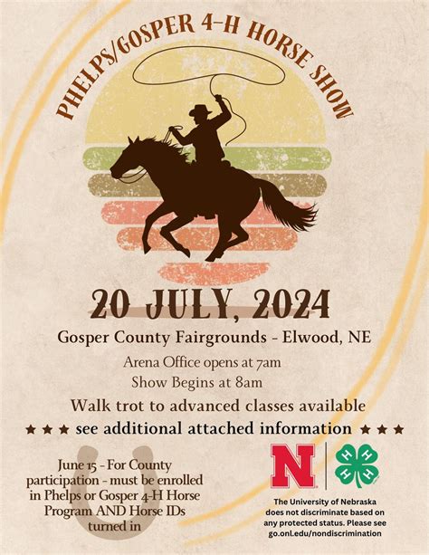 Phelps - Gosper 4-H Horse Show, Elwood Fairground Elwood, Ne, 20 July ...