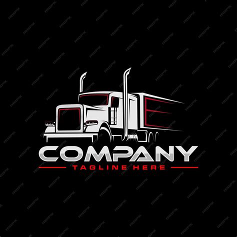 Premium Vector | Trucking logo truck and trailer