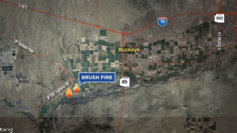 Crews contain 20-acre brush fire near Old US 80 highway in Buckeye