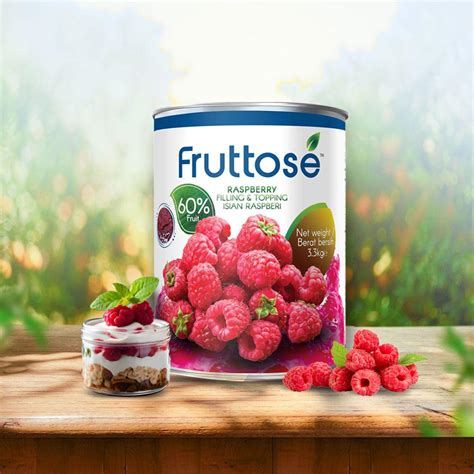 Raspberry Filling & Topping (60% Fruit) 3.3 Kg By Fruttose