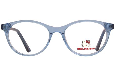 Hello Kitty Eyeglasses Youth Girl's HK322-3 Blue 46-15-125mm | EyeSpecs.com