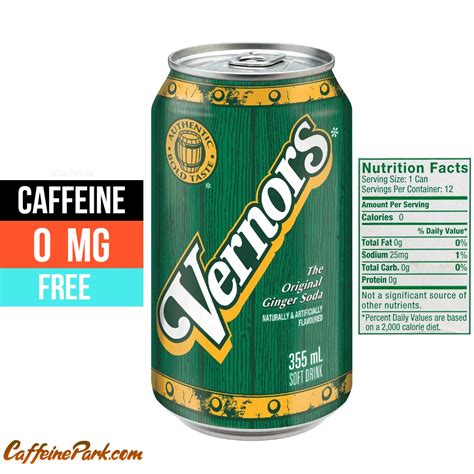 How Much Caffeine is in a Vernors Ginger Ale?