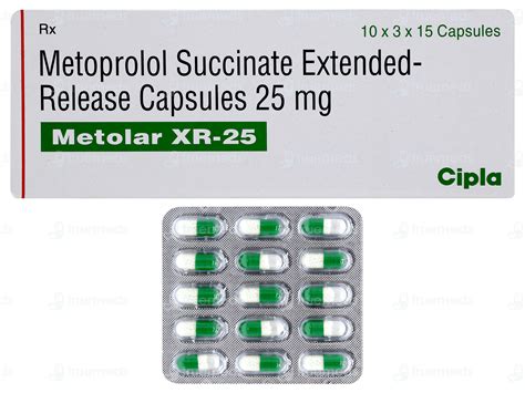 Metolar Xr 25 Capsule – Hypertension Treatment