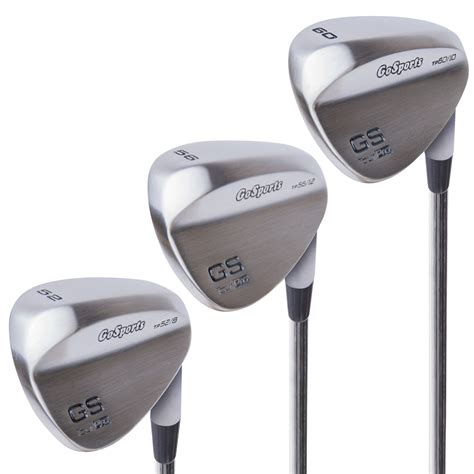 GoSports GS Tour Pro Golf Clubs Wedge Set - 52°, 56°, 60 Degree Wedges ...