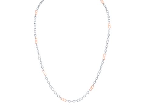 Jewelove™ Chains Platinum & Rose Gold Fusion Chain for Men JL PT CH 0380